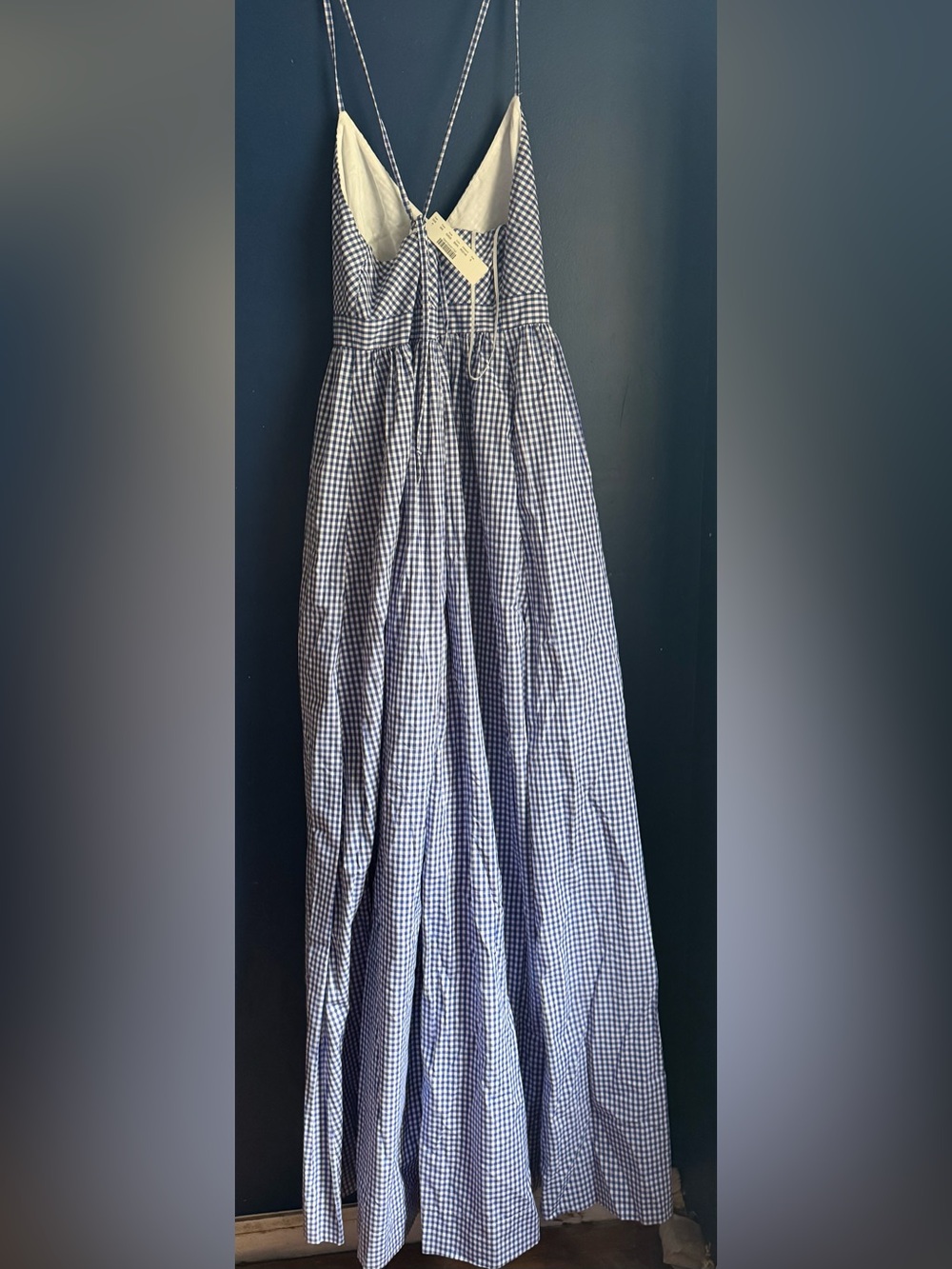J. Crew Blue and White Gingham Maxi Skirt - Picture 4 of 4